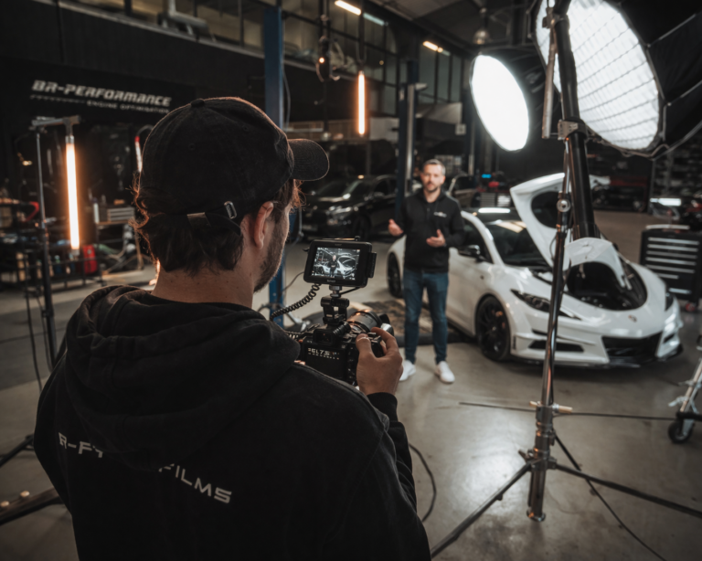Photos descriptif d'un tournage d'entreprise